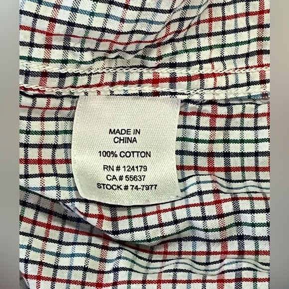 Johnston & Murphy Plaid Button Down Shirt Size L Holiday Occasion Casual Office - Picture 3 of 9